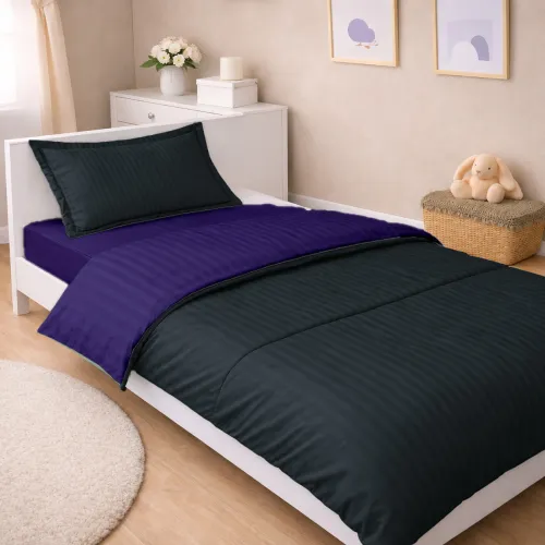 Комплект постельного белья Сатин JUNIOR Satin Stripe 30-0021 + 30-0020 Likana - 1