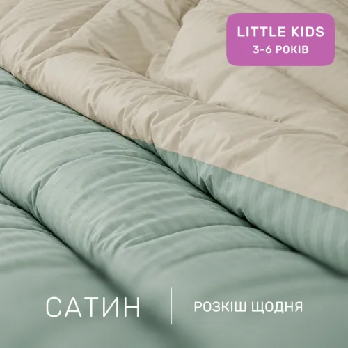 Комплект постільної білизни Сатин LITTLE KIDS Satin Stripe 30-0013 + 30-0004 Rovena - 2