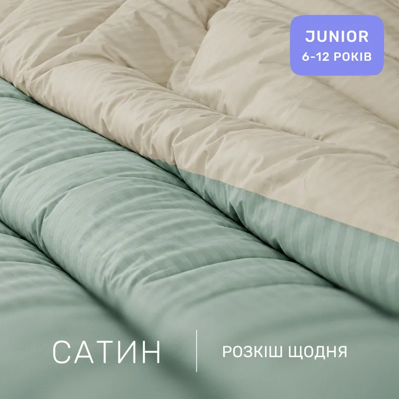Комплект постельного белья Сатин JUNIOR Satin Stripe 30-0013 + 30-0002 Sensuous - 1