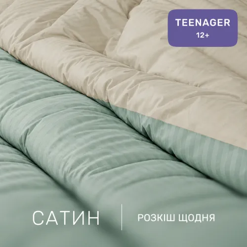 Комплект постільної білизни Сатин TEENAGER Satin Stripe 30-0013 + 30-0002 Sensuous - 2