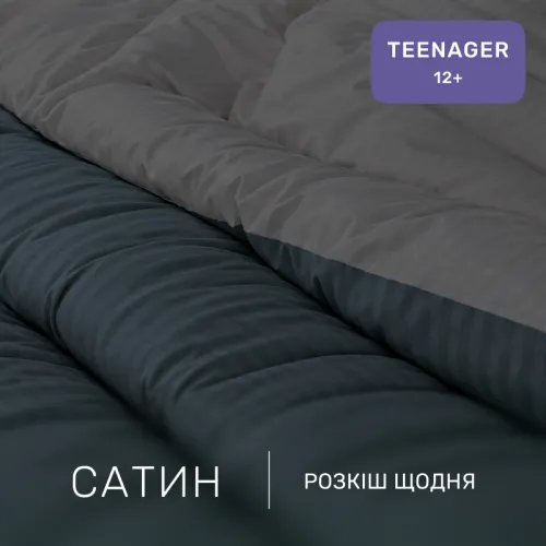 Комплект постельного белья Сатин TEENAGER Satin Stripe 30-0021 + 30-0017 Serikan - 2