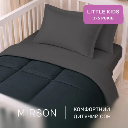 Комплект постільної білизни Сатин LITTLE KIDS Satin Stripe 30-0021 + 30-0017 Serikan - 4