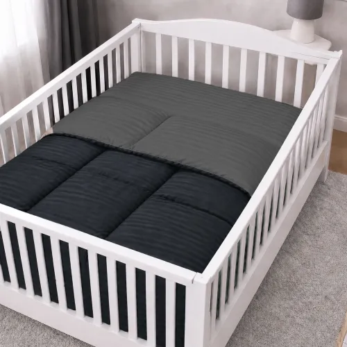 Комплект постельного белья Сатин BABY Satin Stripe 30-0021 + 30-0017 Serikan - 5