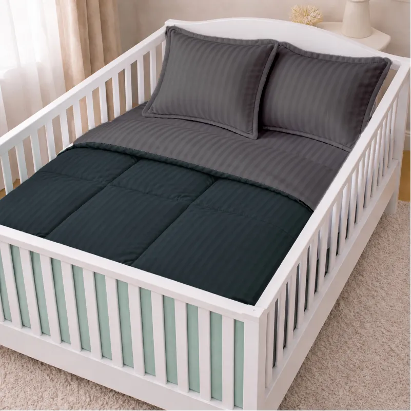 Комплект постельного белья Сатин BABY Satin Stripe 30-0021 + 30-0017 Serikan