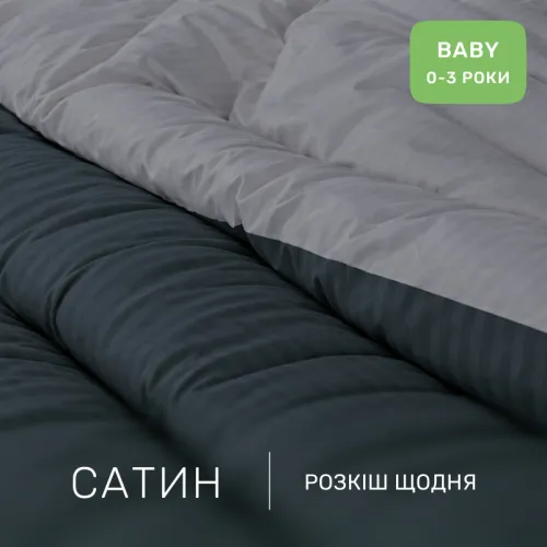 Комплект постельного белья Сатин BABY Satin Stripe 30-0021 + 30-0012 Yamindi - 2