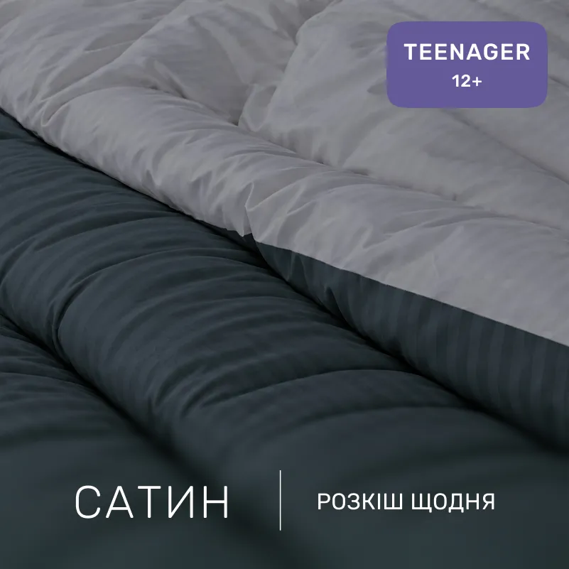 Комплект постельного белья Сатин TEENAGER Satin Stripe 30-0021 + 30-0012 Yamindi - 1