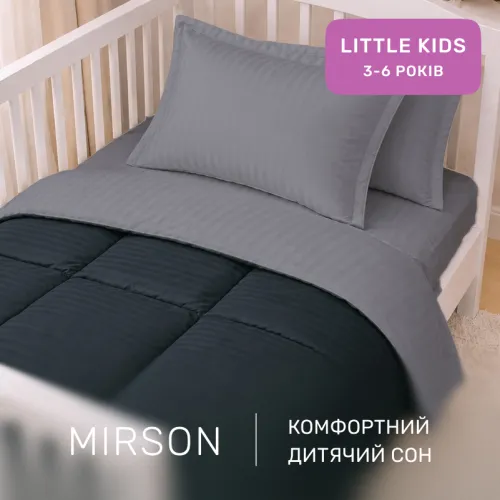 Комплект постельного белья Сатин LITTLE KIDS Satin Stripe 30-0021 + 30-0012 Yamindi - 4