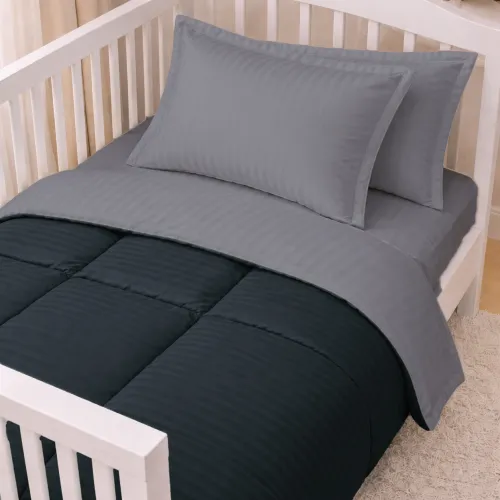 Комплект постельного белья Сатин LITTLE KIDS Satin Stripe 30-0021 + 30-0012 Yamindi - 1