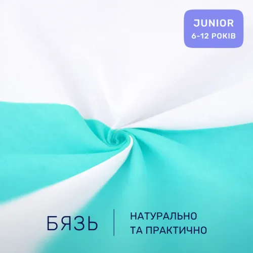 Комплект постельного белья Бязь JUNIOR White-mint (11-2107+11-2208) - 2