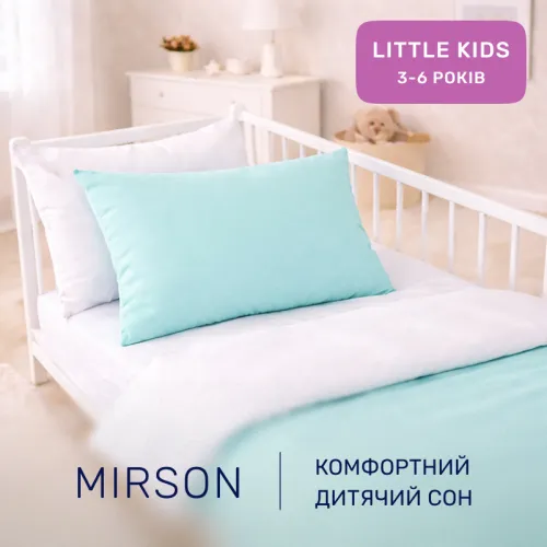 Комплект постільної білизни Бязь LITTLE KIDS White-mint (11-2107+11-2208) - 4