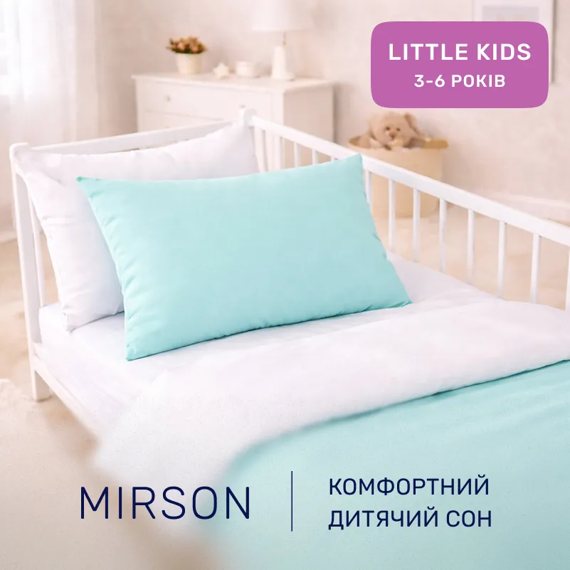 Комплект постельного белья Бязь LITTLE KIDS White-mint (11-2107+11-2208) - 3
