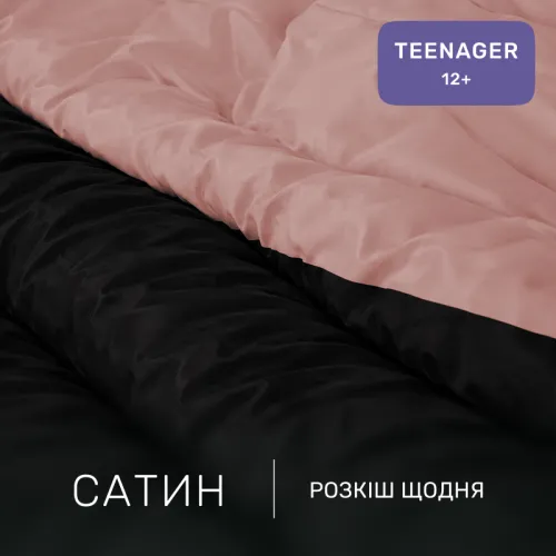 Комплект постельного белья Сатин TEENAGER Dark Coffee 0165+0055 - 2