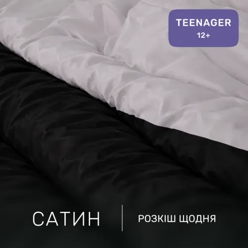 Комплект постельного белья Сатин TEENAGER Greyness 0251+0055 - 2