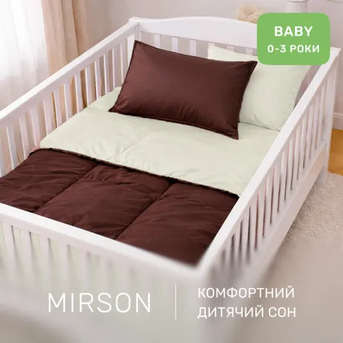 Комплект постельного белья Сатин BABY Lactic 0001+0211 - 4