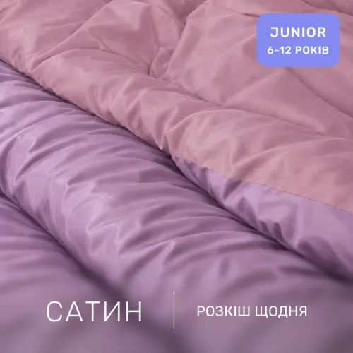 Комплект постельного белья Сатин JUNIOR Violet 0199+0231 - 2