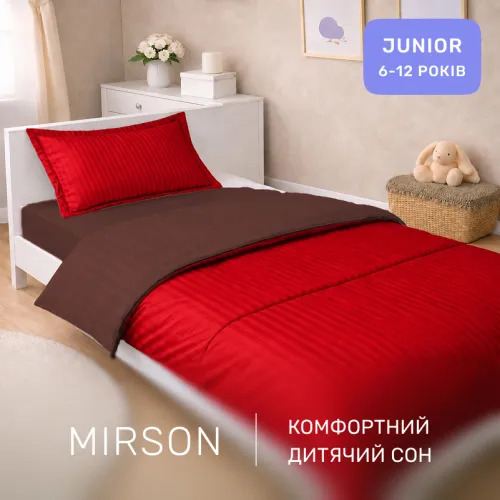 Комплект постельного белья Сатин JUNIOR Satin Stripe 30-0018 + 30-0006 Brendon - 4
