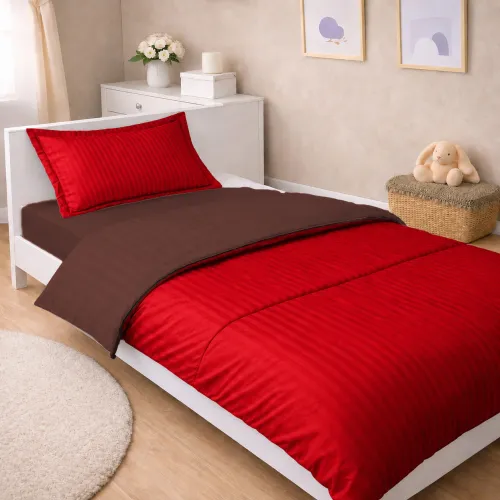 Комплект постельного белья Сатин JUNIOR Satin Stripe 30-0018 + 30-0006 Brendon - 1