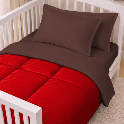 Комплект постільної білизни Сатин LITTLE KIDS Satin Stripe 30-0018 + 30-0006 Brendon - 1