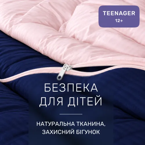 Комплект постельного белья Сатин TEENAGER Satin Stripe 30-0020 + 30-0007 Edarin - 3