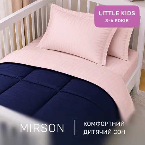 Комплект постельного белья Сатин LITTLE KIDS Satin Stripe 30-0020 + 30-0007 Edarin - 4