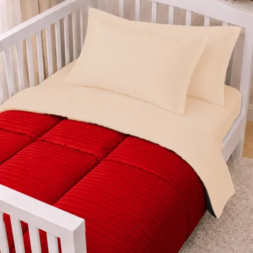 Комплект постільної білизни Сатин LITTLE KIDS Satin Stripe 30-0018 + 30-0004 Jenadi - 1