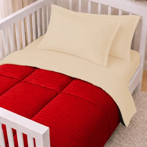 Комплект постельного белья Сатин LITTLE KIDS Satin Stripe 30-0018 + 30-0002 Karimi - 1