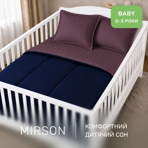 Комплект постельного белья Сатин BABY Satin Stripe 30-0020 + 30-0008 Lovelin - 4