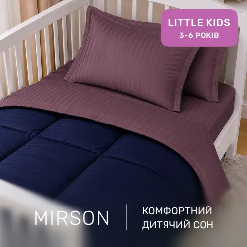 Комплект постельного белья Сатин LITTLE KIDS Satin Stripe 30-0020 + 30-0008 Lovelin - 4