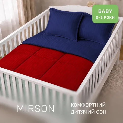 Комплект постельного белья Сатин BABY Satin Stripe 30-0018 + 30-0019 Mardin - 4