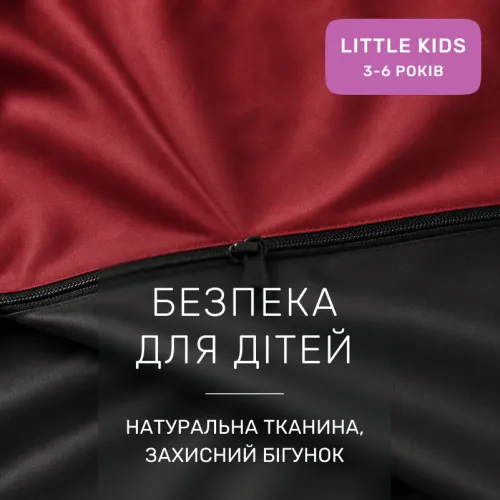 Комплект постільної білизни Фланель LITTLE KIDS Фланель 002-009 Black/Red - 3