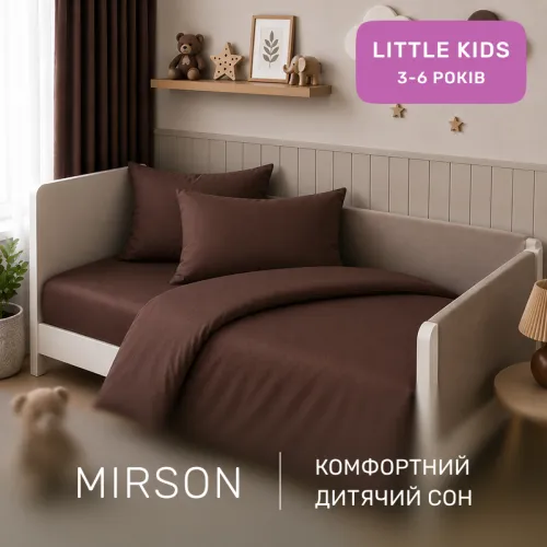 Комплект постельного белья  LITTLE KIDS Фланель 003 Brown - 4