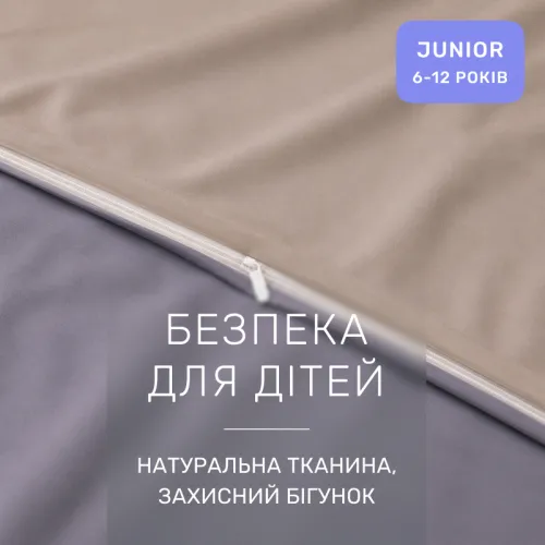 Комплект постельного белья JUNIOR Фланель 004-001 Cappuchino/Ash grey - 3