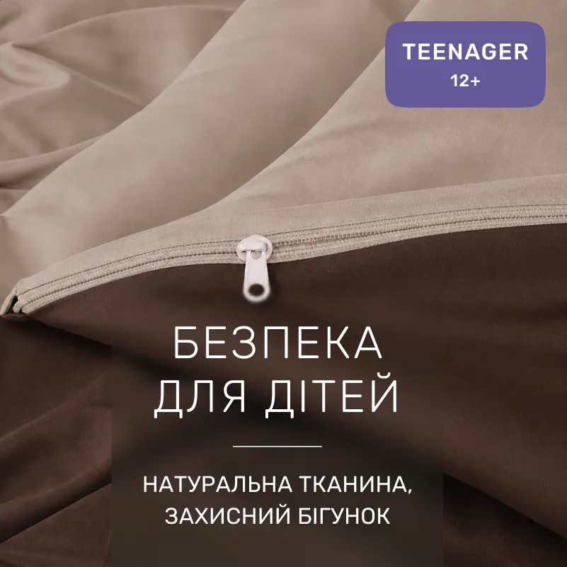 Комплект постельного белья TEENAGER Фланель 004-003 Cappuchino/Brown - 2