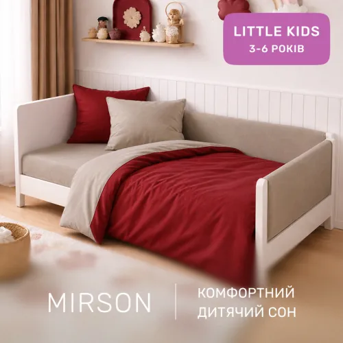 Комплект постельного белья  LITTLE KIDS Фланель 004-009 Cappuchino/Red - 4