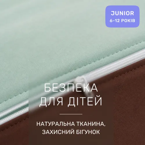 Комплект постельного белья JUNIOR Фланель 006-003 Menthol/Brown - 3