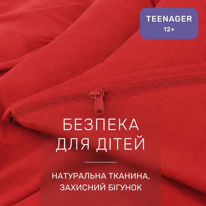Комплект постельного белья TEENAGER Фланель 009 Red - 2