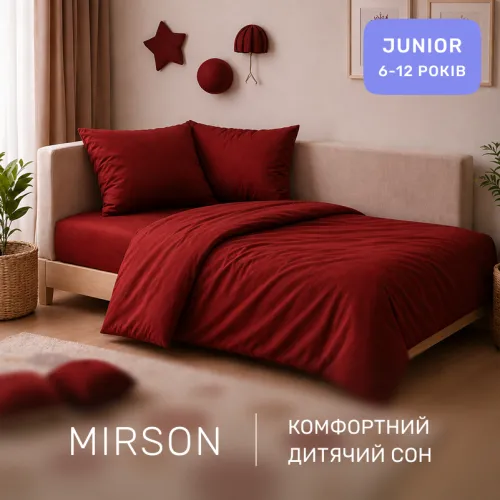 Комплект постельного белья JUNIOR Фланель 009 Red - 4