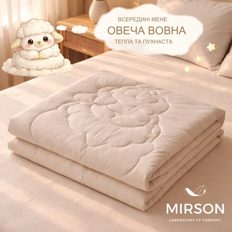 Ковдра №0519 Sleepy Friends "Боббі" Wool (мікросатин) демі - 2