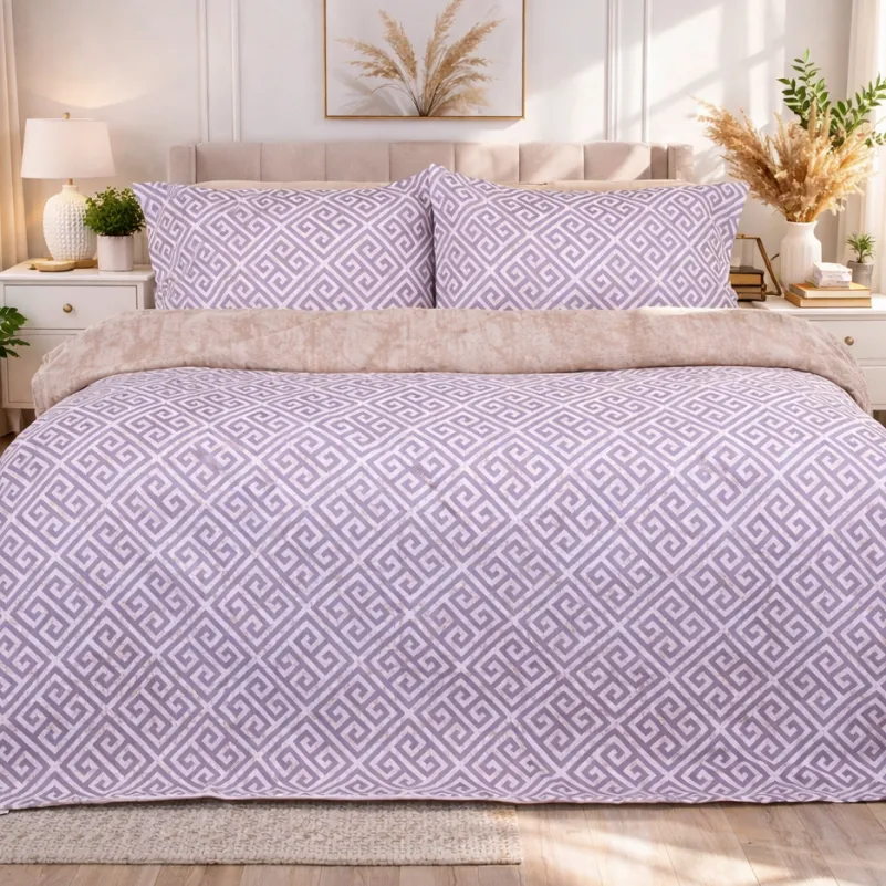 Наволочка Поплин 00-4 "Geometry Beige" - 5