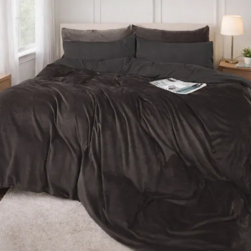 Комплект постельного белья Велюр Winter Frost 28-0005 + 28-0003 Anemone Velvet