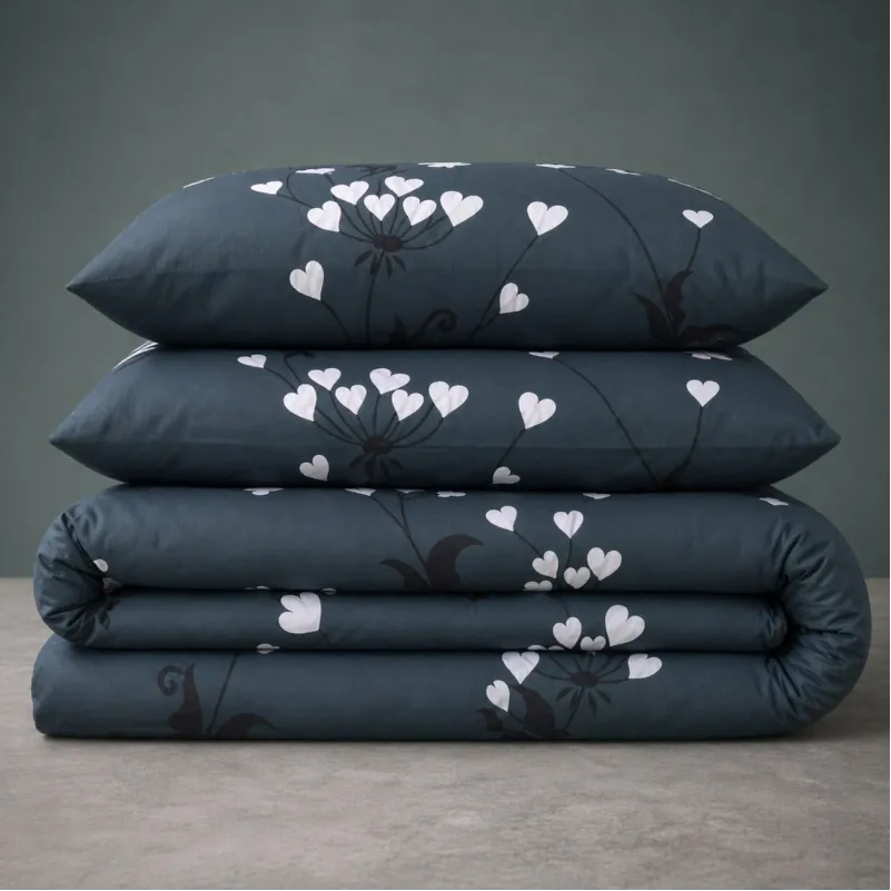 Комплект постільної білизни Бязь 17-0961 Dark Hearts