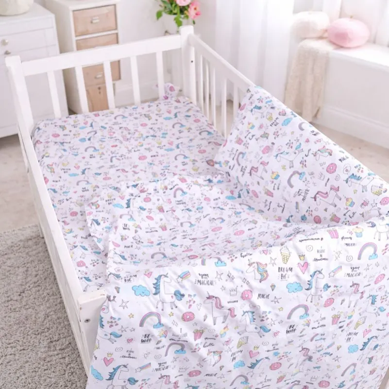 Комплект постельного белья Бязь LITTLE KIDS 17-0932 Tiny Unicorn pink - 7