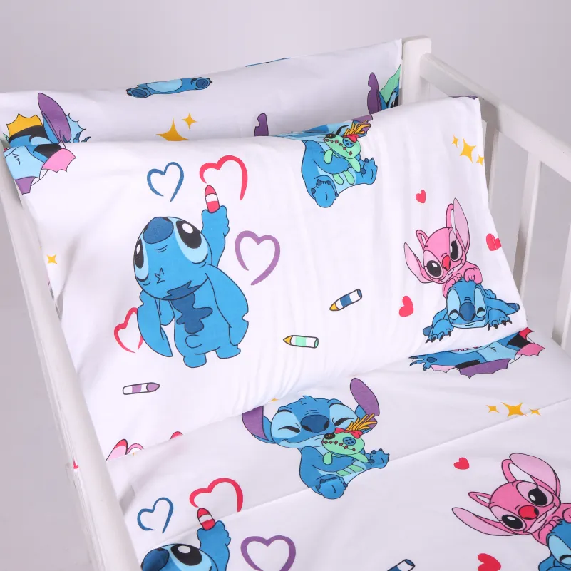 Комплект постельного белья Бязь LITTLE KIDS 17-0909 Cute Stitch White - 5