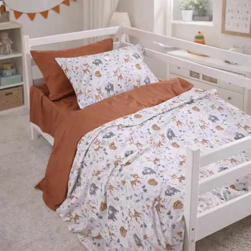 Пододеяльник Бязь 17-0913 Wild Friends - 2