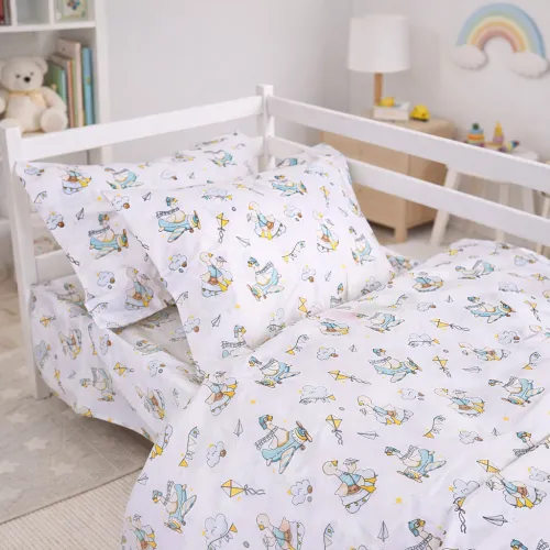 Комплект постельного белья Бязь JUNIOR 17-0927 Little Goose