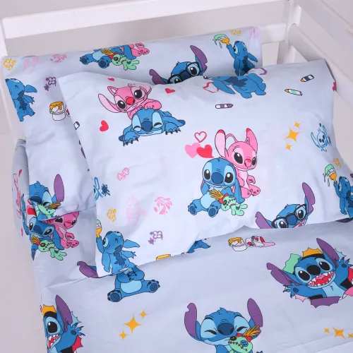Простирадло Бязь 17-0908 Cute Stitch Blue - 2