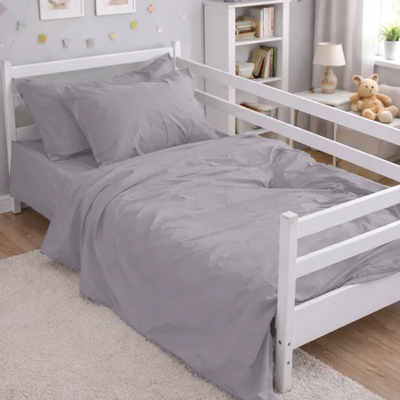 Комплект постельного белья Бязь JUNIOR 16-5703 Light Gray - 6