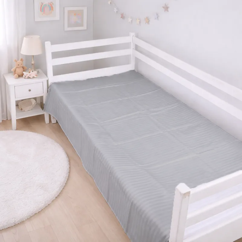 Комплект постельного белья  Бязь JUNIOR 17-0601 Stripe Gray - 6