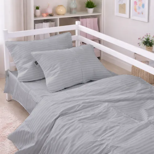 Комплект постельного белья  Бязь JUNIOR 17-0601 Stripe Gray