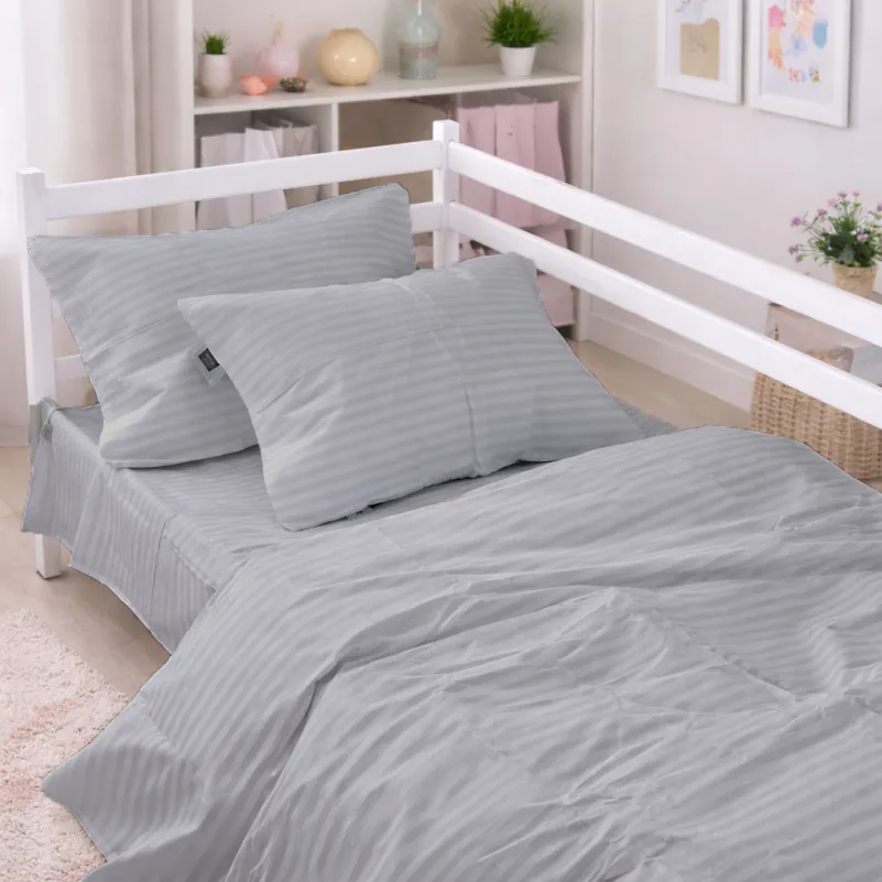 Комплект постельного белья  Бязь JUNIOR 17-0601 Stripe Gray